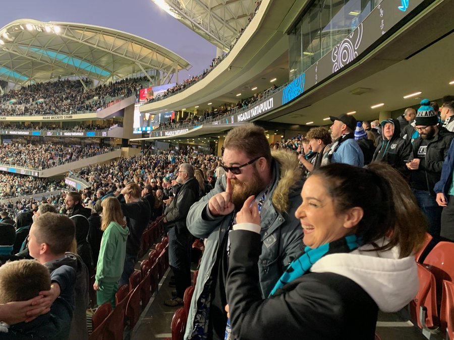 Eden Stirling participants at AFL game