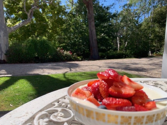 Fresh strawberries at Eden Stirling